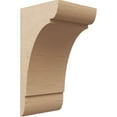 thumbnail image 1 of 10"W x 10"D x 20"H Wide Olympic Rough Cedar Woodgrain TimberThane Corbel, Primed Tan, 1 of 6