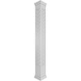 thumbnail image 1 of Ekena Millwork 10"W x 10'H Craftsman Classic Square Non-Tapered Gilcrest Fretwork Column w/ Prairie Capital & Prairie Base, 1 of 8