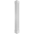 thumbnail image 1 of Ekena Millwork 10"W x 10'H Craftsman Classic Square Non-Tapered Hampton Fretwork Column w/ Standard Capital & Standard Base, 1 of 8