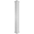 thumbnail image 1 of Ekena Millwork 10"W x 10'H Craftsman Classic Square Non-Tapered Kinsman Fretwork Column w/ Prairie Capital & Prairie Base, 1 of 8