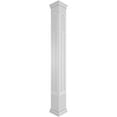 thumbnail image 1 of Ekena Millwork 10"W x 10'H Craftsman Classic Square Non-Tapered Paramount Fretwork Column w/ Prairie Capital & Prairie Base, 1 of 8