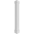 thumbnail image 1 of Ekena Millwork 10"W x 10'H Premium Square Non-Tapered Fluted PVC Endura-Craft Column Wrap Kit, Mission Capital & Base, 1 of 9