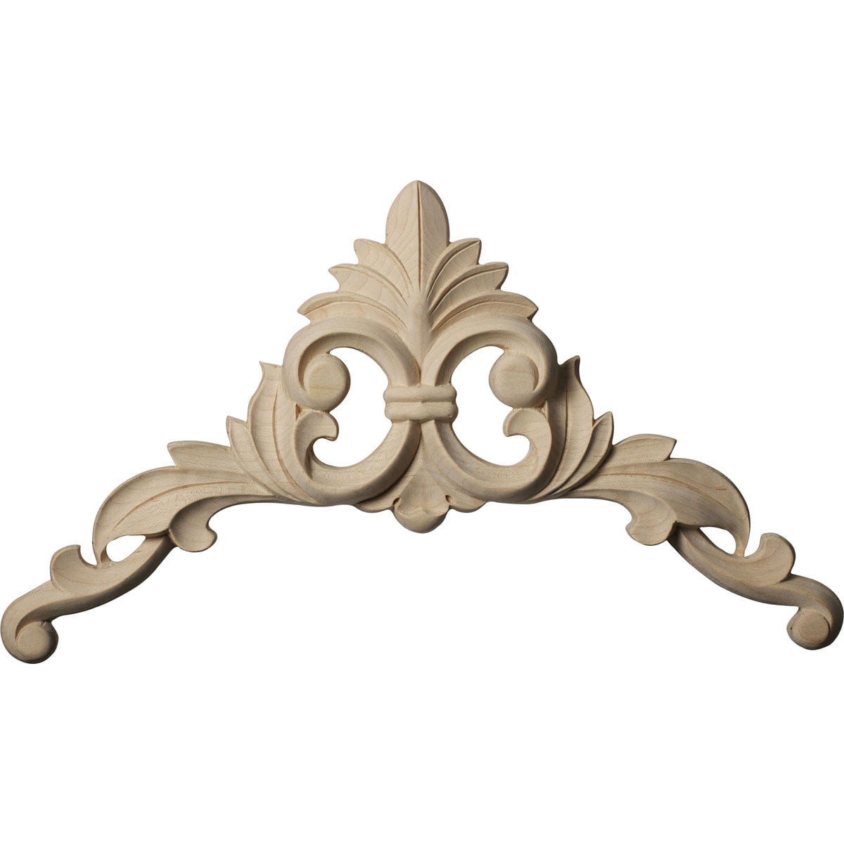 Large Cherry Wood Carved Corner Applique