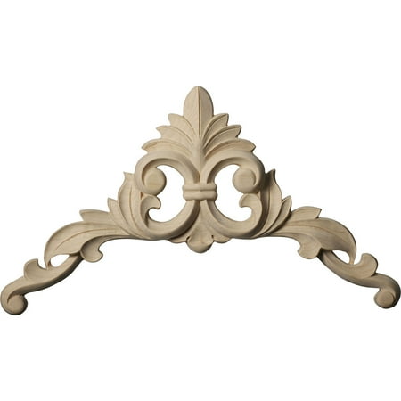 Ekena Millwork 10"W x 10"H x 1"D Large Caputo Corner, Cherry