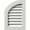 thumbnail image 1 of Ekena Millwork 10"W x 18"H Quarter Round Top Left (15"W x 23"H Frame Size) Functional, PVC Gable Vent with 1" x 4" Flat Trim Frame, 1 of 14