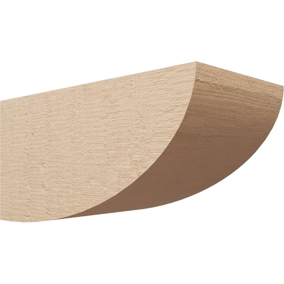 10"W x 20"D x 10"H Wide Durham Rough Cedar Woodgrain TimberThane Corbel, Primed Tan