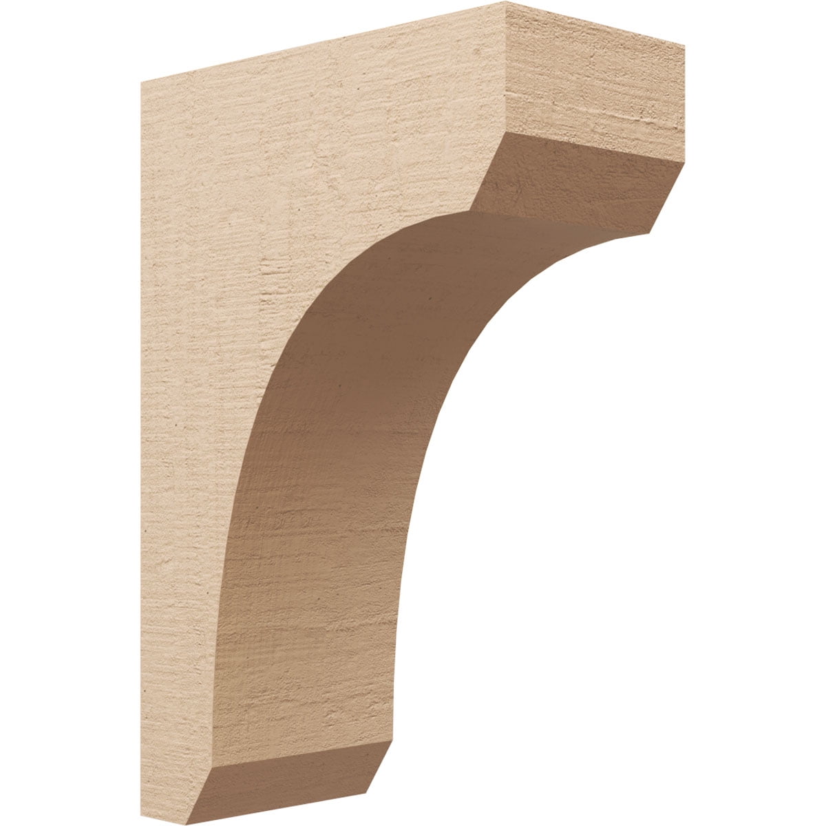 10"W x 20"D x 30"H Classic Legacy Rough Cedar Woodgrain TimberThane Corbel, Primed Tan
