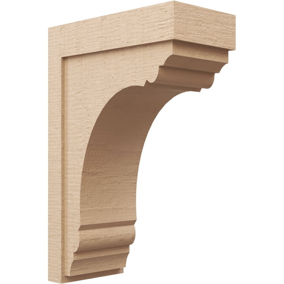 10"W x 20"D x 30"H Classic Warren Rough Cedar Woodgrain TimberThane Corbel, Primed Tan