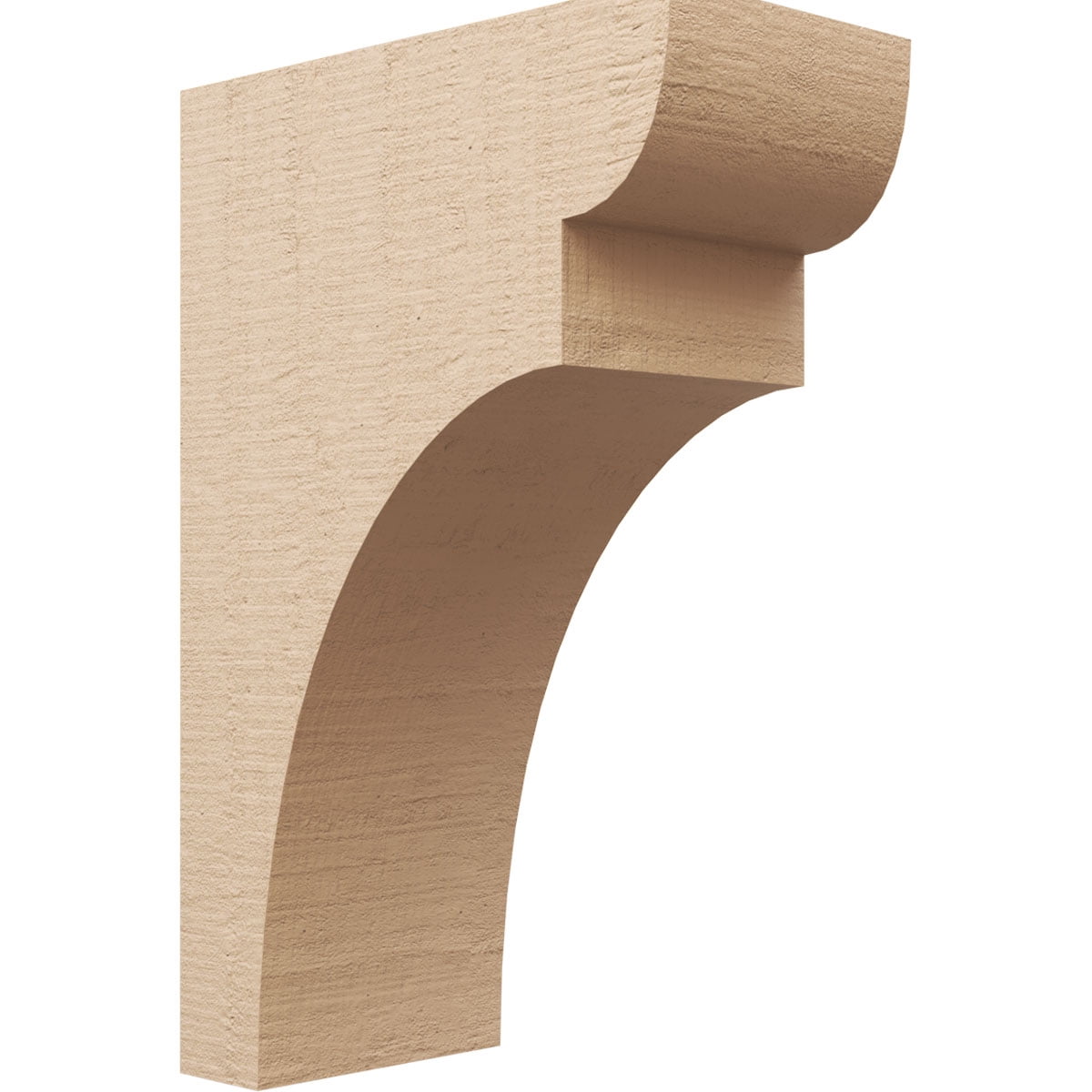 10"W x 20"D x 30"H Classic Yorktown Rough Cedar Woodgrain TimberThane Corbel, Primed Tan