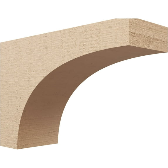 10"W x 30"D x 20"H Classic Stockport Rough Cedar Woodgrain TimberThane Corbel, Primed Tan