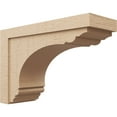 thumbnail image 1 of 10"W x 30"D x 20"H Classic Warren Rough Cedar Woodgrain TimberThane Corbel, Primed Tan, 1 of 6