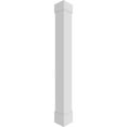 thumbnail image 1 of Ekena Millwork 10"W x 7'H Premium Square Non-Tapered Smooth PVC Endura-Craft Column Wrap Kit, Standard Capital & Base, 1 of 9