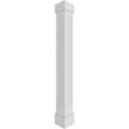 thumbnail image 1 of Ekena Millwork 10"W x 8'H Premium Square Non-Tapered Recessed Panel PVC Endura-Craft Column Wrap Kit, Mission Capital & Base, 1 of 9