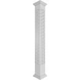 thumbnail image 1 of Ekena Millwork 10"W x 9'H Craftsman Classic Square Non-Tapered Art Deco Fretwork Column w/ Crown Capital & Crown Base, 1 of 8