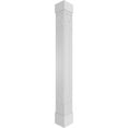 thumbnail image 1 of Ekena Millwork 10"W x 9'H Craftsman Classic Square Non-Tapered Hastings Fretwork Column w/ Standard Capital & Standard Base, 1 of 8