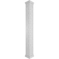 thumbnail image 1 of Ekena Millwork 10"W x 9'H Craftsman Classic Square Non-Tapered Imperial Fretwork Column w/ Prairie Capital & Prairie Base, 1 of 8