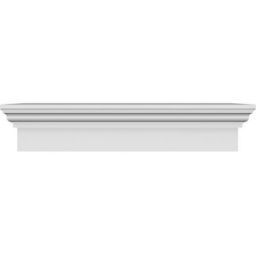 Ekena Millwork 100" Bottom Width x 106 1/4" Top Width x 9"H x 1"P Traditional Crosshead