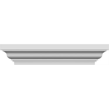 Ekena Millwork 100" Bottom Width x 106" Top Width x 4 1/2"H x 1/2"P Classic Crosshead