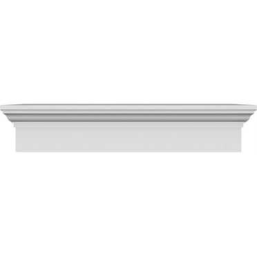 Ekena Millwork 104" Bottom Width x 107 1/2" Top Width x 6"H x 1"P Traditional Crosshead