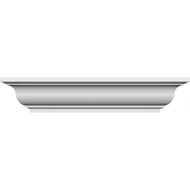 Ekena Millwork 104" Bottom Width x 112 1/2" Top Width x 5 3/4"H x 1/2"P Stanford Crosshead