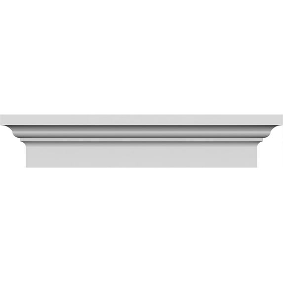 Ekena Millwork 105" Bottom Width x 109 3/8" Top Width x 5"H x 1 7/8"P Stratford Crosshead