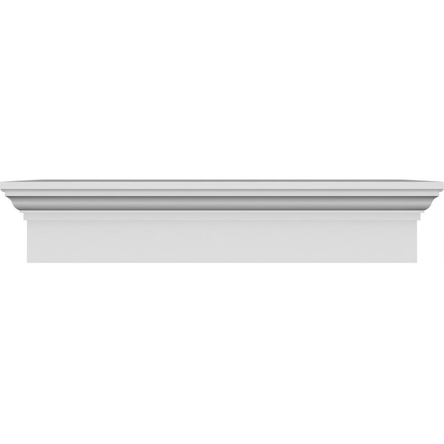 Ekena Millwork 108" Bottom Width x 111.50" Top Width x 6"H x 1"P Traditional Crosshead