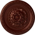 thumbnail image 1 of Ekena Millwork 11 1/2"OD x 1"P Palmetto Ceiling Medallion, Hand-Painted Antique Copper, 1 of 7