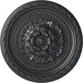 thumbnail image 1 of Ekena Millwork 11 1/2"OD x 1"P Palmetto Ceiling Medallion, Hand-Painted Pewter, 1 of 7
