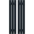 thumbnail image 1 of Ekena Millwork 11 1/2"W x 44"H Americraft Three Board (2 Batten) Exterior Real Wood Spaced Board-n-Batten Shutters (Per Pair), Starless Night Blue, 1 of 10