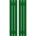 thumbnail image 1 of Ekena Millwork 11 1/2"W x 46"H Americraft Three Board (2 Batten) Exterior Real Wood Spaced Board-n-Batten Shutters (Per Pair), Viridian Green, 1 of 10