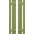 thumbnail image 1 of Ekena Millwork 11 1/2"W x 49"H Americraft Three Board (2 Batten) Exterior Real Wood Spaced Board-n-Batten Shutters (Per Pair), Moss Green, 1 of 10