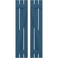 thumbnail image 1 of Ekena Millwork 11 1/2"W x 53"H Americraft Three Board (2 Batten) Exterior Real Wood Spaced Board-n-Batten Shutters w/ Z-Bar (Per Pair), Sojourn Blue, 1 of 10