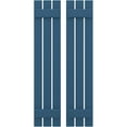 thumbnail image 1 of Ekena Millwork 11 1/2"W x 59"H Americraft Three Board (2 Batten) Exterior Real Wood Spaced Board-n-Batten Shutters (Per Pair), Sojourn Blue, 1 of 10