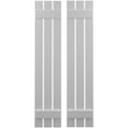 thumbnail image 1 of Ekena Millwork 11 1/2"W x 63"H Americraft Three Board (2 Batten) Exterior Real Wood Spaced Board-n-Batten Shutters (Per Pair), Primed, 1 of 10