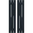 thumbnail image 1 of Ekena Millwork 11 1/2"W x 79"H Americraft Three Board (2 Batten) Exterior Real Wood Spaced Board-n-Batten Shutters w/ Z-Bar (Per Pair), Starless Night Blue, 1 of 10