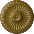 thumbnail image 1 of Ekena Millwork 11 1/4"OD x 1 1/8"P Linus Ceiling Medallion, Hand-Painted Gold, 1 of 6