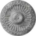 thumbnail image 1 of Ekena Millwork 11 1/4"OD x 1 1/8"P Linus Ceiling Medallion, Hand-Painted Ultra Pure White Crackle, 1 of 6