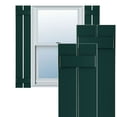 thumbnail image 1 of Ekena Millwork 11 1/4"W x 32"H True Fit PVC Two Board Spaced Board-n-Batten Shutters, Thermal Green (Per Pair - Hardware Not Included), 1 of 8