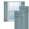 thumbnail image 1 of Ekena Millwork 11 1/4"W x 73"H True Fit PVC Two Board Spaced Board-n-Batten Shutters, Peaceful Blue (Per Pair - Hardware Not Included), 1 of 8
