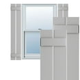 thumbnail image 1 of Ekena Millwork 11 1/4"W x 77"H True Fit PVC Two Board Spaced Board-n-Batten Shutters, Hailstorm Gray (Per Pair - Hardware Not Included), 1 of 8