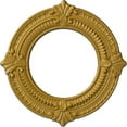 thumbnail image 1 of Ekena Millwork 11 1/8"OD x 6 1/8"ID x 5/8"P Benson Ceiling Medallion (Fits Canopies up to 6 1/8"), Hand-Painted Iridescent Gold, 1 of 7