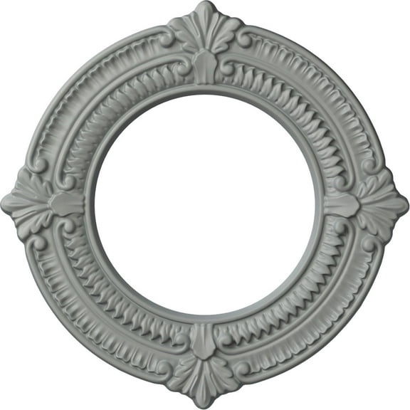 Ekena Millwork 11 1/8"OD x 6 1/8"ID x 5/8"P Benson Ceiling Medallion (Fits Canopies up to 6 1/8")