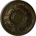 thumbnail image 1 of Ekena Millwork 11 3/4"OD x 1 1/4"P Wakefield Ceiling Medallion (Fits Canopies up to 3 5/8"), Hand-Painted Green Gold, 1 of 7
