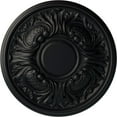 thumbnail image 1 of Ekena Millwork 11 3/4"OD x 1 1/4"P Wakefield Ceiling Medallion (Fits Canopies up to 3 5/8"), Hand-Painted Steel Gray, 1 of 7
