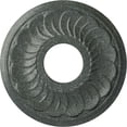 thumbnail image 1 of Ekena Millwork 11 3/4"OD x 3 5/8"ID x 1"P Blackthorn Ceiling Medallion (Fits Canopies up to 4 7/8"), Hand-Painted Athenian Green Crackle, 1 of 7