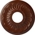 thumbnail image 1 of Ekena Millwork 11 3/4"OD x 3 5/8"ID x 1"P Blackthorn Ceiling Medallion (Fits Canopies up to 4 7/8"), Hand-Painted Burnished Mahogany Crackle, 1 of 7