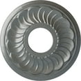 thumbnail image 1 of Ekena Millwork 11 3/4"OD x 3 5/8"ID x 1"P Blackthorn Ceiling Medallion (Fits Canopies up to 4 7/8"), Hand-Painted Platinum, 1 of 7