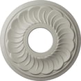thumbnail image 1 of Ekena Millwork 11 3/4"OD x 3 5/8"ID x 1"P Blackthorn Ceiling Medallion (Fits Canopies up to 4 7/8"), Hand-Painted Pot of Cream, 1 of 7