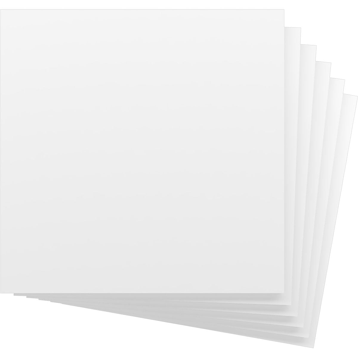 Ekena Millwork 11 3/4"W x 11 3/4"H x 3/4"T PVC Hobby Boards, Unfinished (6-Pack)