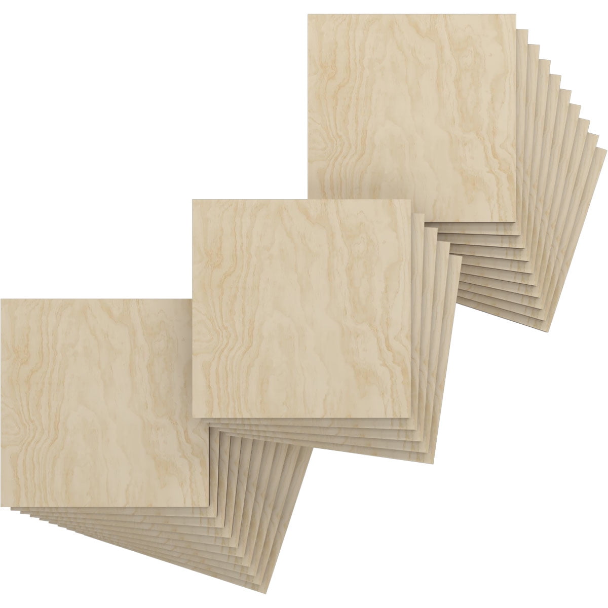 Ekena Millwork 11 3/4"W x 11 3/4"H x 3/8"T Wood Hobby Boards, Birch (25-Pack)